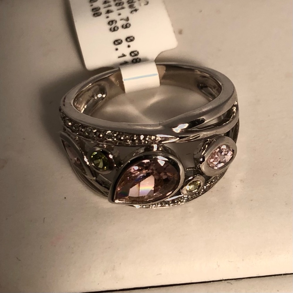 Multi Stone Ring Set In Sterling - image 3